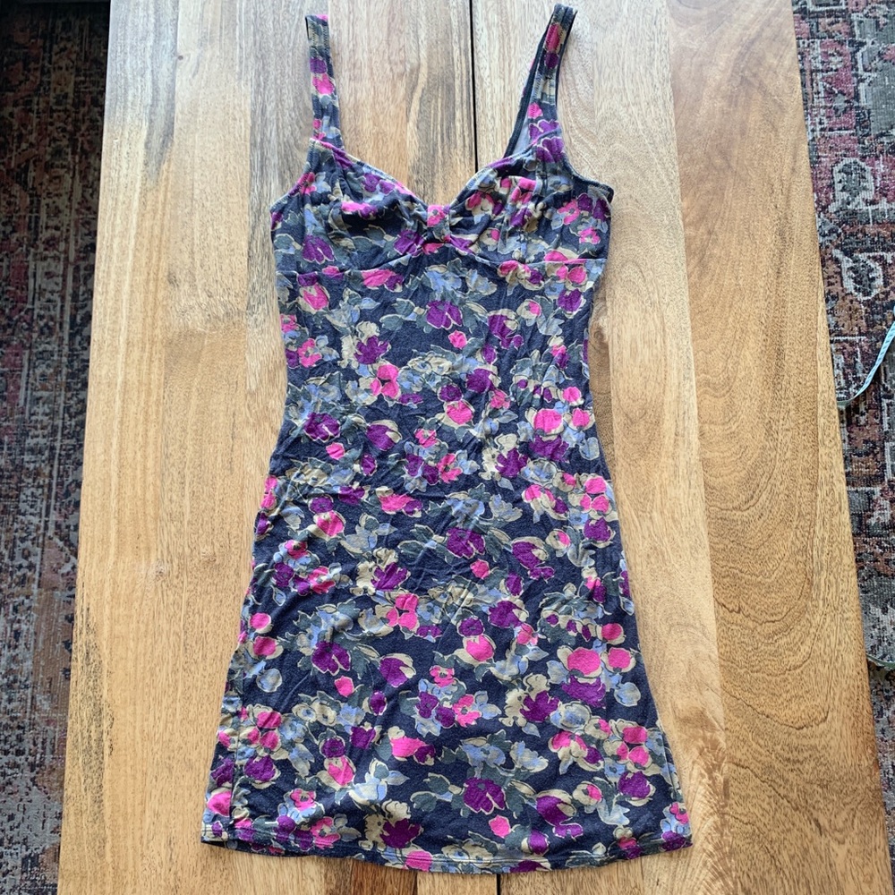 Free people floral mini dress size M